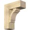 Ekena Millwork Merced Block Rough Sawn Bracket w/ Offset Brace, Douglas Fir, 8"W x 20"D x 24"H BKT0806X20X24MRC05RDF - alternate 1